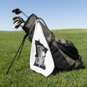 ディスクゴルフミネソタ – ディスコゴルフのバッグ。 ゴルフタオル (グリーン)