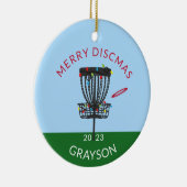 ディスクゴルフメリーディスカスクリスマスセラミックオーナメント セラミックオーナメント (右)