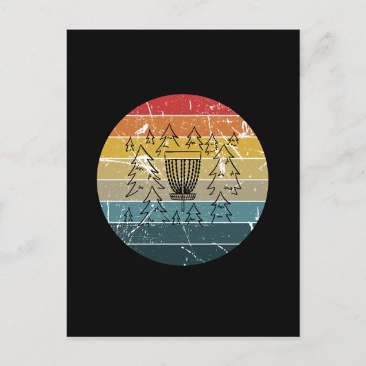 ディスクゴルフレトロヴィンテージ ポストカード (正面)