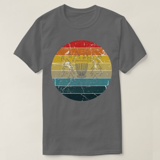 ディスクゴルフレトロヴィンテージ Tシャツ (デザイン正面)