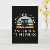 ディスクゴルフレトロ カード (黄色い花)