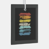 ディスクゴルフレトロ ガラスオーナメント (正面右)