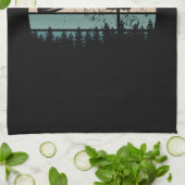 ディスクゴルフレトロ キッチンタオル (折り畳み)