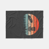 ディスクゴルフレトロ フリースブランケット (正面(横))