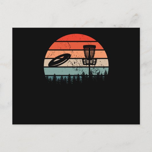 ディスクゴルフレトロ ポストカード (正面)
