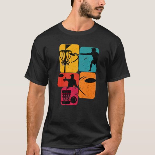 ディスクゴルフレトロ Tシャツ (正面)