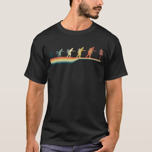 ディスクゴルフヴィンテージレトロ Tシャツ (正面)