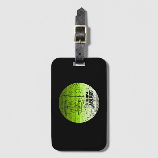 ディスクゴルフヴィンテージ ラゲッジタグ (正面縦)