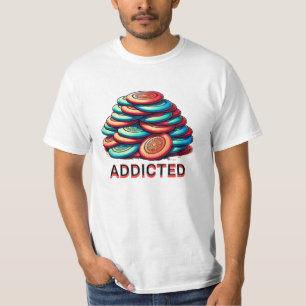 ディスクゴルフ中毒 おもしろい Tシャツ