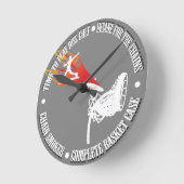 ディスクゴルフ及びカスタマイズ可能な時計 ラウンド壁時計 (傾斜)