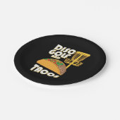 ディスクゴルフ及びタコス ペーパープレート (アングル)