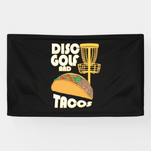 ディスクゴルフ及びタコス 横断幕 (横)