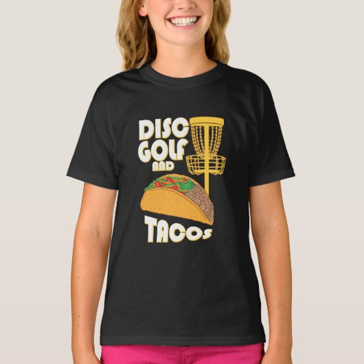 ディスクゴルフ及びタコス Tシャツ (正面)