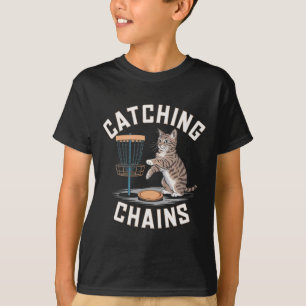 ディスクゴルフ好きな猫好きのための男女兼用ディスクゴルフグッズ Tシャツ