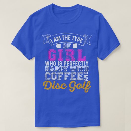 ディスクゴルフ完璧な女の子女性ギフト Tシャツ (デザイン正面)