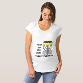 ディスクゴルフ建設中のマタニティシャツ Tシャツ (正面フル)