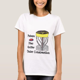 ディスクゴルフ建設中のマタニティシャツ Tシャツ