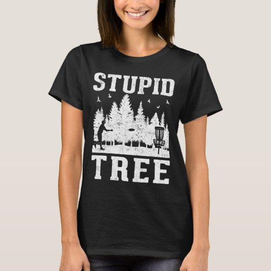 ディスクゴルフ愚かな木ディスクゴルフ1 Tシャツ (正面)