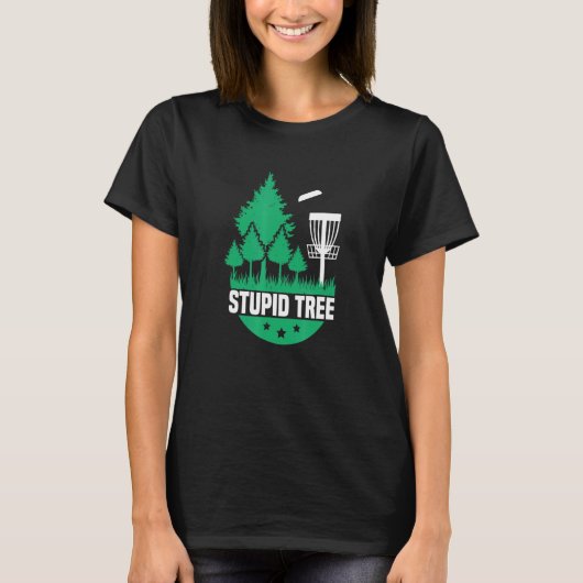ディスクゴルフ愚かな木ディスクゴルフ1 Tシャツ (正面)