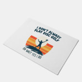 ディスクゴルフ愛好家Tシャツデザイン ドアマット (アングル)