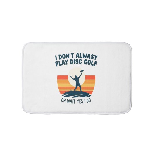 ディスクゴルフ愛好家Tシャツデザイン バスマット (正面)