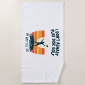 ディスクゴルフ愛好家Tシャツデザイン ビーチタオル (正面)