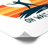 ディスクゴルフ愛好家Tシャツデザイン ポスター (角)