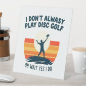 ディスクゴルフ愛好家Tシャツデザイン 台座サイン (インサイチュ)