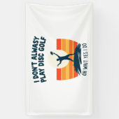 ディスクゴルフ愛好家Tシャツデザイン 横断幕 (縦)