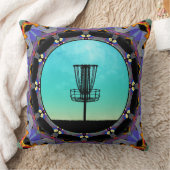 ディスクゴルフ抽象芸術バスケット3 クッション (ブランケット)