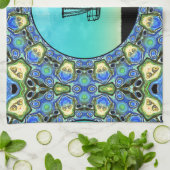 ディスクゴルフ抽象芸術バスケット5 キッチンタオル (折り畳み)