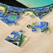 ディスクゴルフ抽象芸術バスケット5 ジグソーパズル (側面)