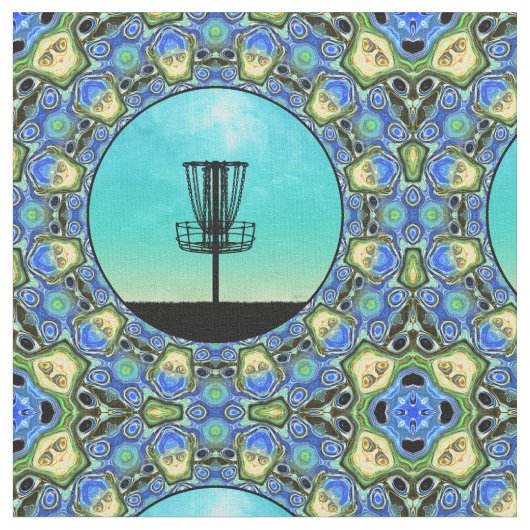 ディスクゴルフ抽象芸術バスケット5 ファブリック (クローズアップ)