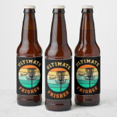 ディスクゴルフ究極のフリスビー ビールラベル (ボトル)