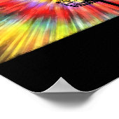 ディスクゴルフ絞り染め ポスター (角)