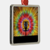 ディスクゴルフ絞り染め メタルオーナメント (右)