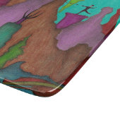 ディスクゴルフ芸術のガラスまな板 カッティングボード (角)