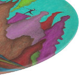 ディスクゴルフ芸術ガラス カッティングボード (角)