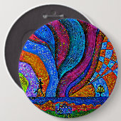 ディスクゴルフ芸術ボタン6" 缶バッジ (正面&裏面)