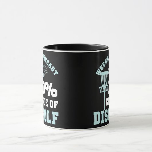 ディスクゴルフ週末予測フリスビーディスゴルフ マグカップ (中央)