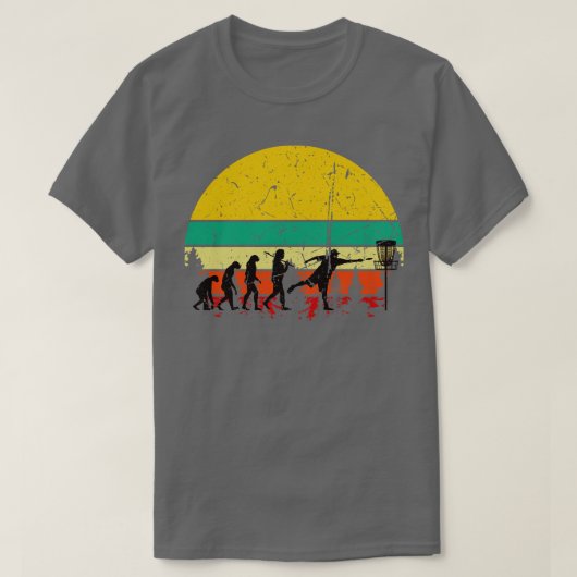 ディスクゴルフ進化 Tシャツ (デザイン正面)