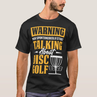 ディスクゴルフ選手のゴルファーのスパーについて Tシャツ