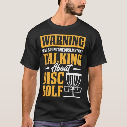 ディスクゴルフ選手のゴルファーのスパーについて Tシャツ (正面)