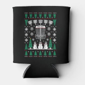 ディスクゴルフ醜いクリスマスセーターパジャマギフト 缶クーラー (正面)