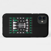 ディスクゴルフ醜いクリスマスセーターパジャマギフト Case-Mate iPhoneケース (裏面(横))