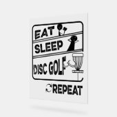 ディスクゴルフ食べススリープリピート アクリルサイン (傾斜)