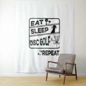 ディスクゴルフ食べススリープリピート タペストリー (インサイチュ)