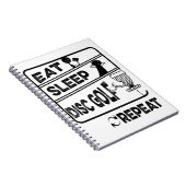 ディスクゴルフ食べススリープリピート ノートブック (右側)