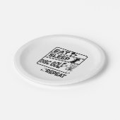 ディスクゴルフ食べススリープリピート ペーパープレート (アングル)