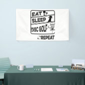 ディスクゴルフ食べススリープリピート 横断幕 (トレードショー)